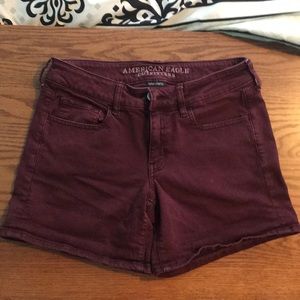 AEO Twill Midi Jean Shorts